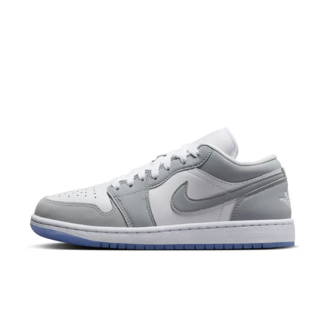 【NIKE 耐吉】運動鞋 休閒鞋 女鞋 男鞋 AIR JORDAN 1 LOW Wolf Grey White 灰白 AJ1 小Dior(DC0774105)
