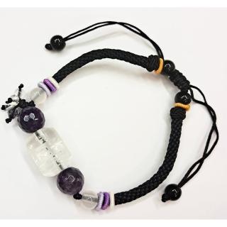 【十方佛教文物】轉經輪{水晶}中國結手鍊(大悲咒加持108遍以上)