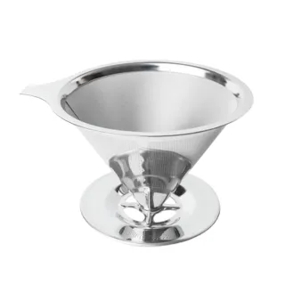 【德國康尼菲】免燙手不鏽鋼雙層加密咖啡過濾器