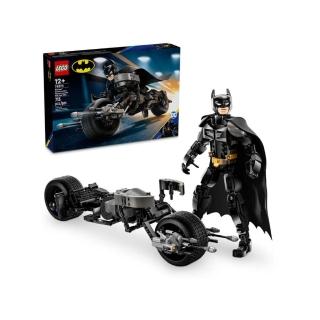 【LEGO 樂高】#76273 超級英雄 蝙蝠俠拼砌玩偶和蝙蝠機車