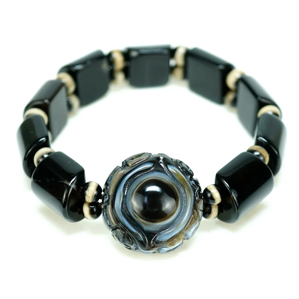 0817130 瑪瑙天眼天珠10＊29ミリ