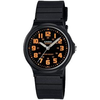 【CASIO 卡西歐】MQ-71-4B 超薄輕巧彩色數字指標錶(學生考試指定錶款錶徑3.49公分)