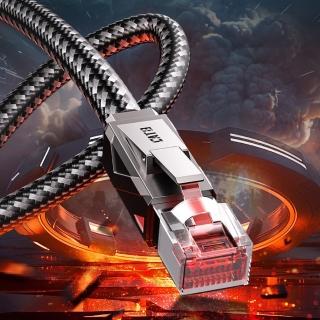 【VENTION 威迅】IKM系列CAT8八類超高速電競級網路線-7.0mm加粗頂規鋅合金款 3M
