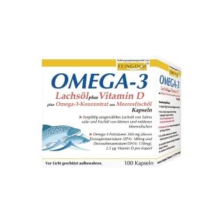 【Natural Fit 活粒適】Omega-3鮭魚油加維生素D軟膠囊100顆(維他命D3增進鈣吸收 EPA有助新陳代謝)
