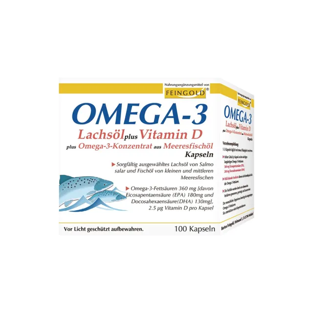 【德國 Natural Fit 活粒適】Omega-3鮭魚油加維生素D軟膠囊100顆(維他命D3增進鈣吸收 EPA有助新陳代謝)