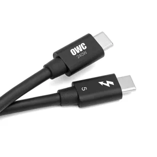 【OWC】Thunderbolt 5 傳輸線 - 1M(USB-C 80Gb/s PD240W)