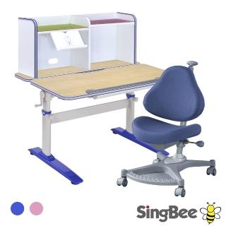 【SingBee 欣美】寬105cm 兒童桌椅組SBD-501&BC105+139S椅(書桌椅 兒童桌椅 兒童書桌椅)