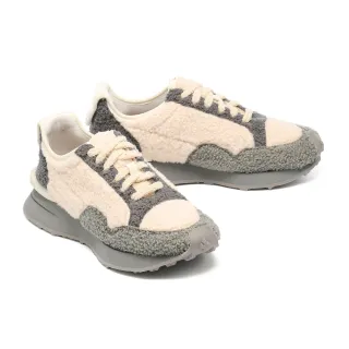 【MISS 21】捲毛少女超Q綁帶撞色厚底休閒鞋(灰)