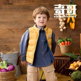 【奇哥】比得兔 男童裝 比得農場長袖牛仔襯衫(2-4歲)