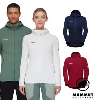 【Mammut 長毛象官方直營】經典輕量舒適保暖抓絨連帽外套 男/女款-多色任選