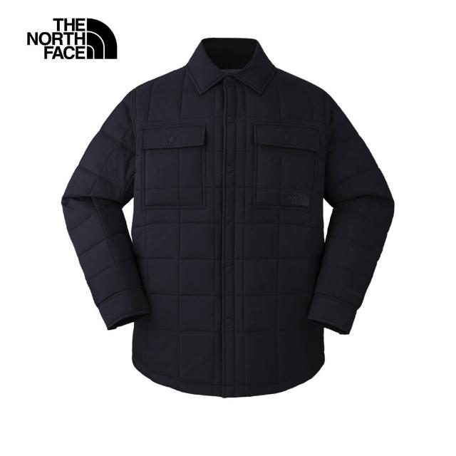 【The North Face 官方旗艦】北面男款黑色DWR防潑水鋪棉外套｜89YUJK3