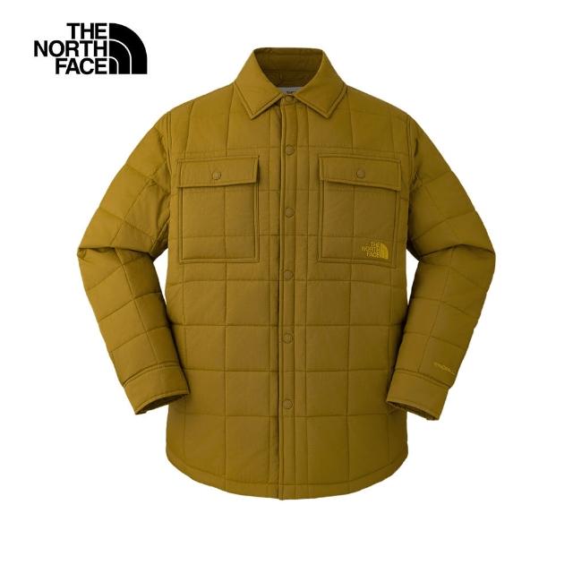 【The North Face 官方旗艦】北面男款綠色DWR防潑水鋪棉外套｜89YU1OB