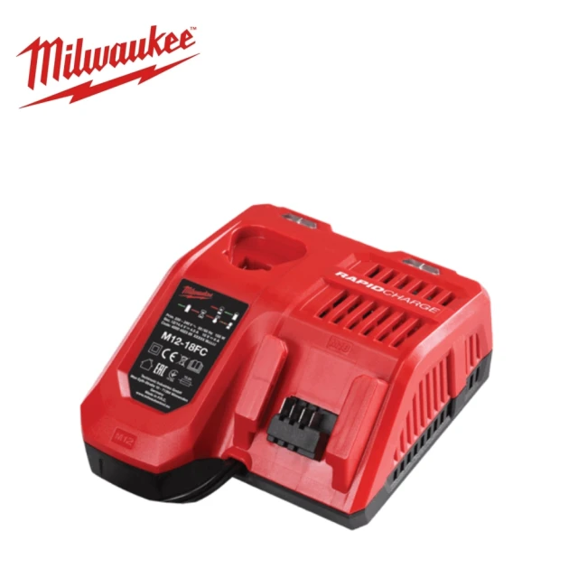 Milwaukee 美沃奇 美沃奇 米沃奇 12V 18V 鋰電池 快速 充電器 M12-18FC 原廠公司貨(M12-18FC)