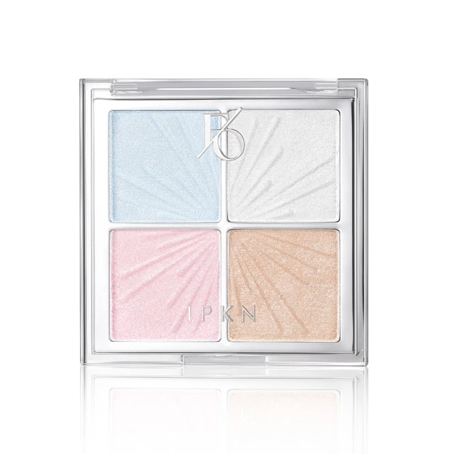 IPKN 憶可恩 FLAP ONE FACE PALETTE Chilling Glass 璀璨星辰四色珠光眼影盤-冬日極光版