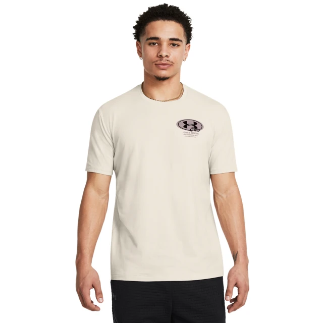 UNDER ARMOUR UA 男 HW GROUNDS 短袖T-Shirt_1387718-110(米白色)