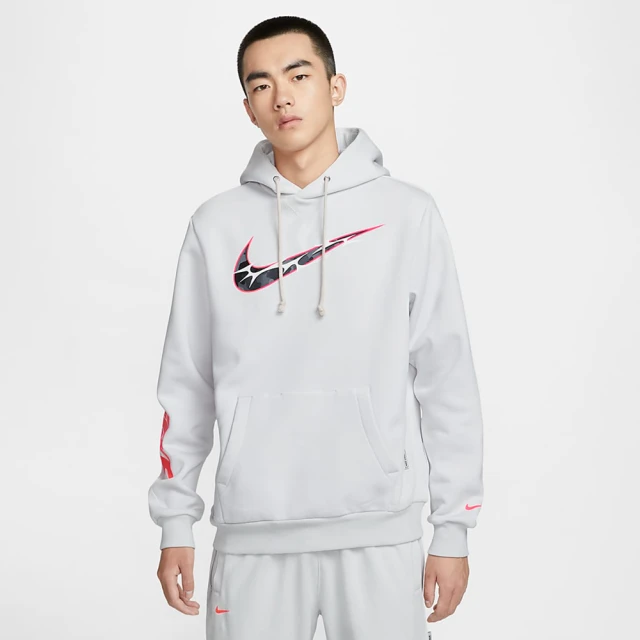 NIKE 耐吉 連帽上衣 帽T 運動 籃球 男 AS M NK TF SI PO HD GCEL 淺銀灰(HQ4746016)