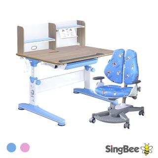 【SingBee 欣美】寬105cm 兒童書桌椅D-D011+146(書桌椅 兒童桌椅 兒童書桌椅 升降桌)