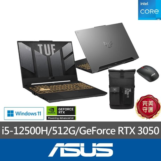 【ASUS】後背包/滑鼠組★15.6吋i5 GeForce RTX 3050電競筆電(TUF Gaming FX507ZC4/i5-12500H/8G/512G)