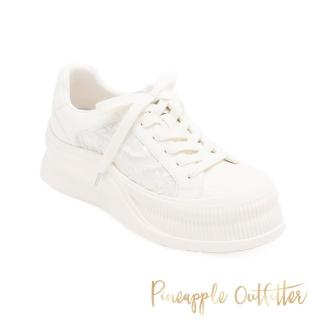 【Pineapple Outfitter】CHARAE 溫柔閃閃亮片厚底休閒鞋(白色)