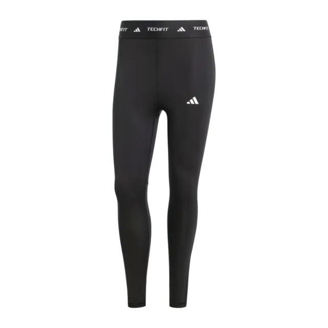 【adidas 愛迪達】TF 7/8 L 女 緊身褲 高腰 運動 健身 訓練 慢跑 吸濕排汗 支撐 包覆 黑(IT2273)