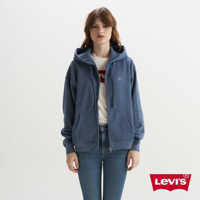 【LEVIS 官方旗艦】女款 長袖LOGO連帽外套 熱賣單品 A5945-0006