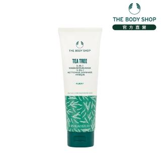 【THE BODY SHOP 美體小舖】茶樹3效淨膚-磨砂-面膜(125ML/淨化毛孔)