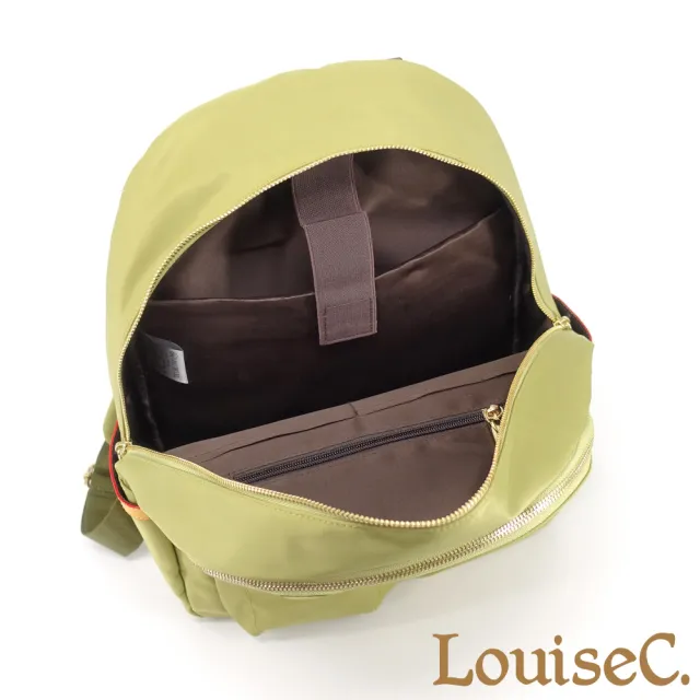 【LouiseC.】Tree House 輕盈尼龍+植鞣革牛皮雙隔層多收納手提後背防水包-3色(真皮包包 CC158302)
