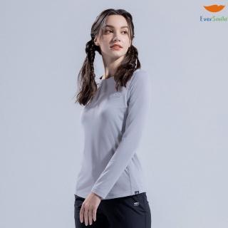 【EverSmile 幸福臺灣】女抑菌涼感吸排薄長袖上衣(吸濕排汗、速乾涼感、抑菌消臭、反光、顯瘦、內搭外穿)