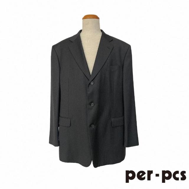 【per-pcs 派彼仕】英倫直條三釦西裝_灰(805518)
