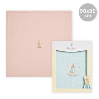 【奇哥官方旗艦】悅讀比得兔洞洞棉毯禮盒 90x90cm(被毯禮盒 新生兒禮 滿月禮 彌月禮 嬰兒禮盒)