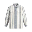 【LEVIS 官方旗艦】男款 工裝牛仔襯衫 / 精工條紋拼接工藝 / 三色拼接 上衣 熱賣單品 19573-0204
