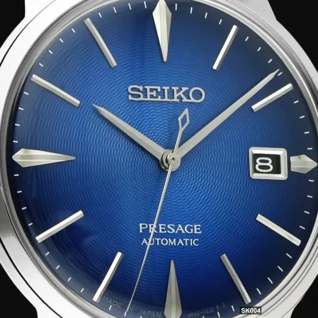 【SEIKO 精工】PRESAGE調酒系列 東京雞尾酒39.5㎜藍面款 SK004(SRPJ13J1/4R35-05E0B)