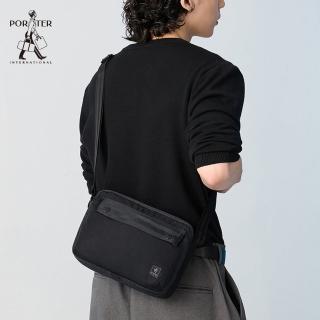 【PORTER INTERNATIONAL】斜槓冒險SLOPE斜揹包-M(黑)