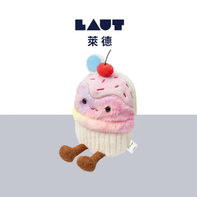 【LAUT 萊德】磁吸收納錢包-杯子蛋糕(MagSafe 收納包 隨身包 零錢包)