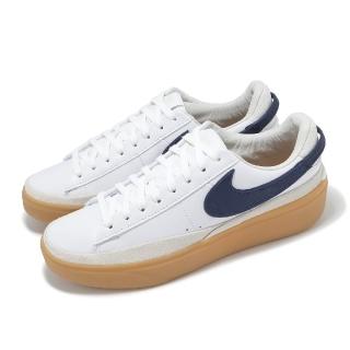 【NIKE 耐吉】休閒鞋 Blazer Phantom Low 男鞋 白 深藍 膠底 復古 厚底 增高(HF3119-102)