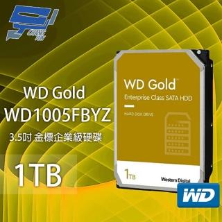 【CHANG YUN 昌運】WD Gold 1TB 3.5吋 金標 企業級硬碟 WD1005FBYZ(2TB WD2005FBYZ 出貨)