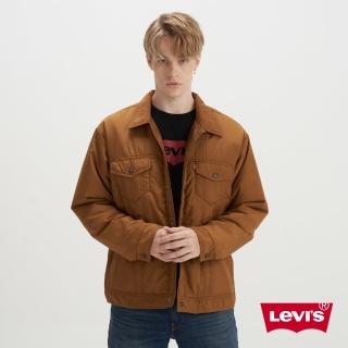 【LEVIS 官方旗艦】男款 寬鬆版夾克 / 經典丹寧外套設計 薑黃 熱賣單品 A5788-0002