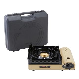【Iwatani 巖谷】日本 KAZE風丸 磁式瓦斯爐 3.5kw 沙色 附收納盒/臺 CB-KZ-3