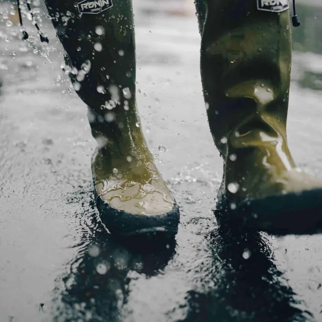 【RONIN 獵漁人】輕量高筒柔軟防水雨鞋(登山雨鞋 露營雨鞋 釣魚雨鞋 透氣雨鞋 登山靴)
