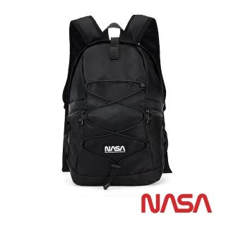 【NASA SPACE】輕量抽繩多功能雙肩後揹包-NA20011(星際黑)