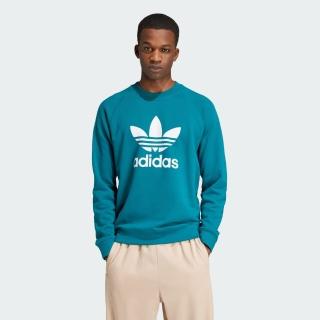 【adidas 愛迪達】運動服 大學T 衛衣 長袖上衣 男上衣 TREFOIL CREW(IZ2356)