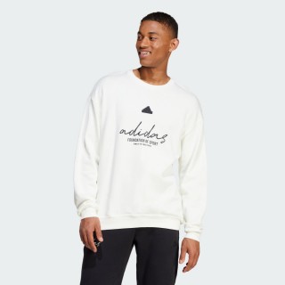 【adidas 愛迪達】運動服 大學T 衛衣 長袖上衣 男上衣 BL FT CRW Q3(IW3546)