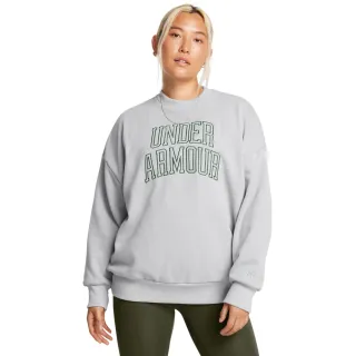【UNDER ARMOUR】UA官方直營 男女同款  Icon HWT Terry OS 長袖大學T_1386493-011(灰色)