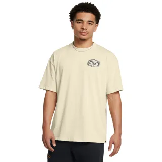 【UNDER ARMOUR】UA 男 巨石強森 Project Rock HWT 短袖T-Shirt_1386911-273(米色)