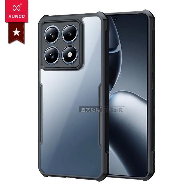 【XUNDD 訊迪】小米 Xiaomi 14T Pro 軍事防摔 鏡頭全包覆 清透保護手機殼-夜幕黑