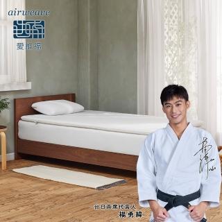 【airweave 愛維福】雙人加大-4.0公分輕型薄墊 EC獨賣款(3D高彈力 可水洗超透氣 分散體壓 日本原裝)