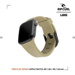 【UAG】X RIP CURL Apple Watch 42/44/45/46/49mm 舒適矽膠運動錶帶-越野沙(手錶帶)