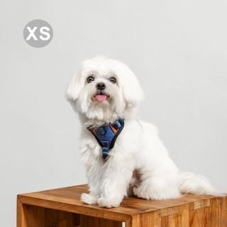 【PurrPaw 呼嚕抱抱】Pawfect-Fit! 機能寵物胸背帶2.0-XS(臺灣設計 輕量透氣 反光 多點調節貼合身形)