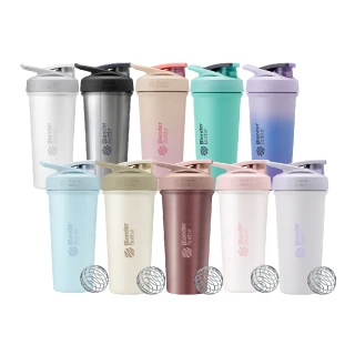 【Blender Bottle】Sleek款 不鏽鋼｜按壓式防漏搖搖杯 25oz/740ml(BlenderBottle/Strada/保溫杯/冰壩杯)