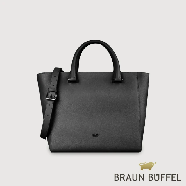 BRAUN BUFFEL 德國小金牛 台灣總代理 依雅娜 大托特包-黑色(BF853-56-BK)